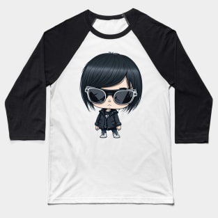 emo girl with sunglassess Baseball T-Shirt